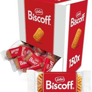 Lotus Biscoff | Biscotto Caramellato | 150 Biscotti Confezionati Singolarmente |Ingredienti di Origine Naturale | Vegano | 150x1 | 938g